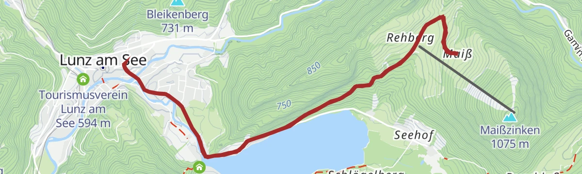 Route map: Seeblickrunde (Moas)